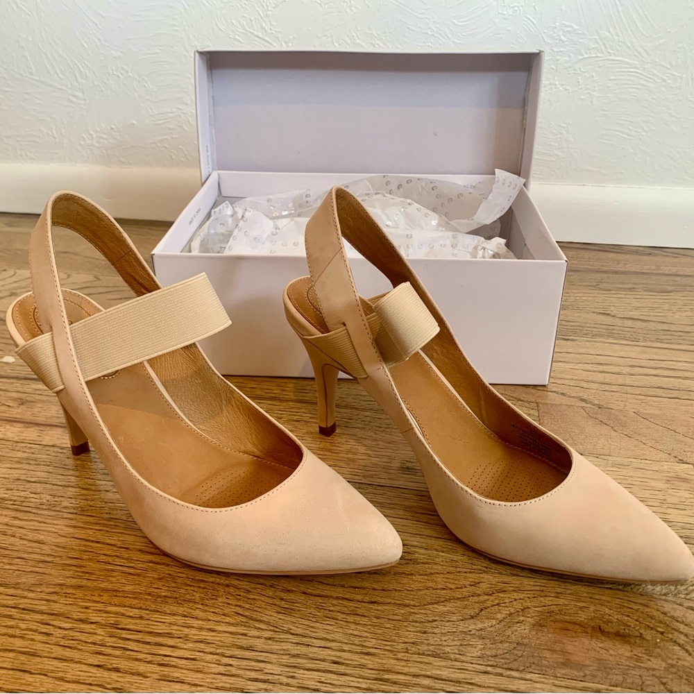 Corso Como Craz Elegant Cream Slingback Heels